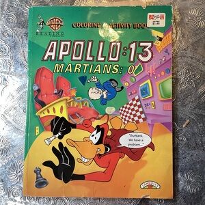Vintage 1996 Looney Tunes Apollo 13 Coloring and Activity Book